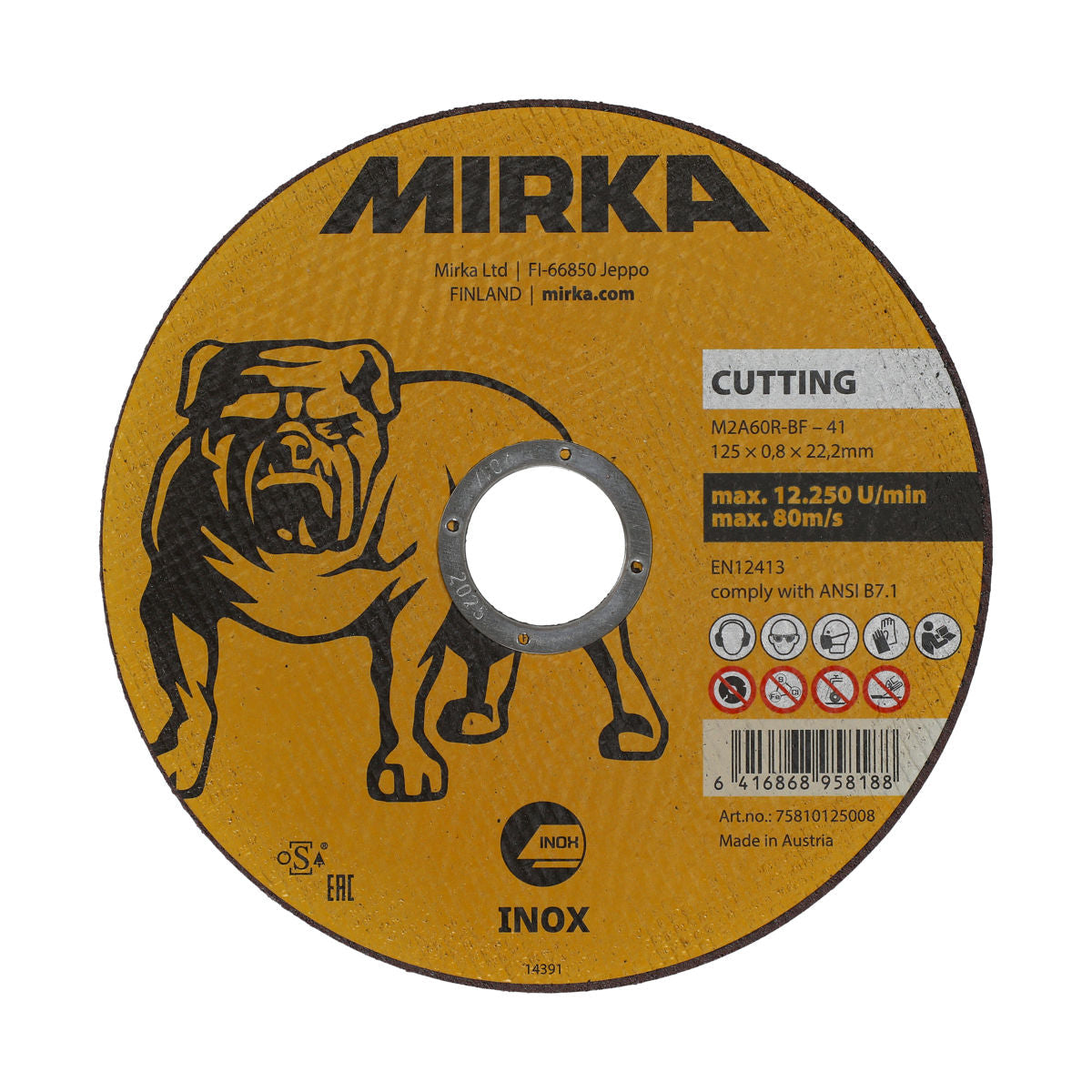 Mirka® Cutting Wheel Inox