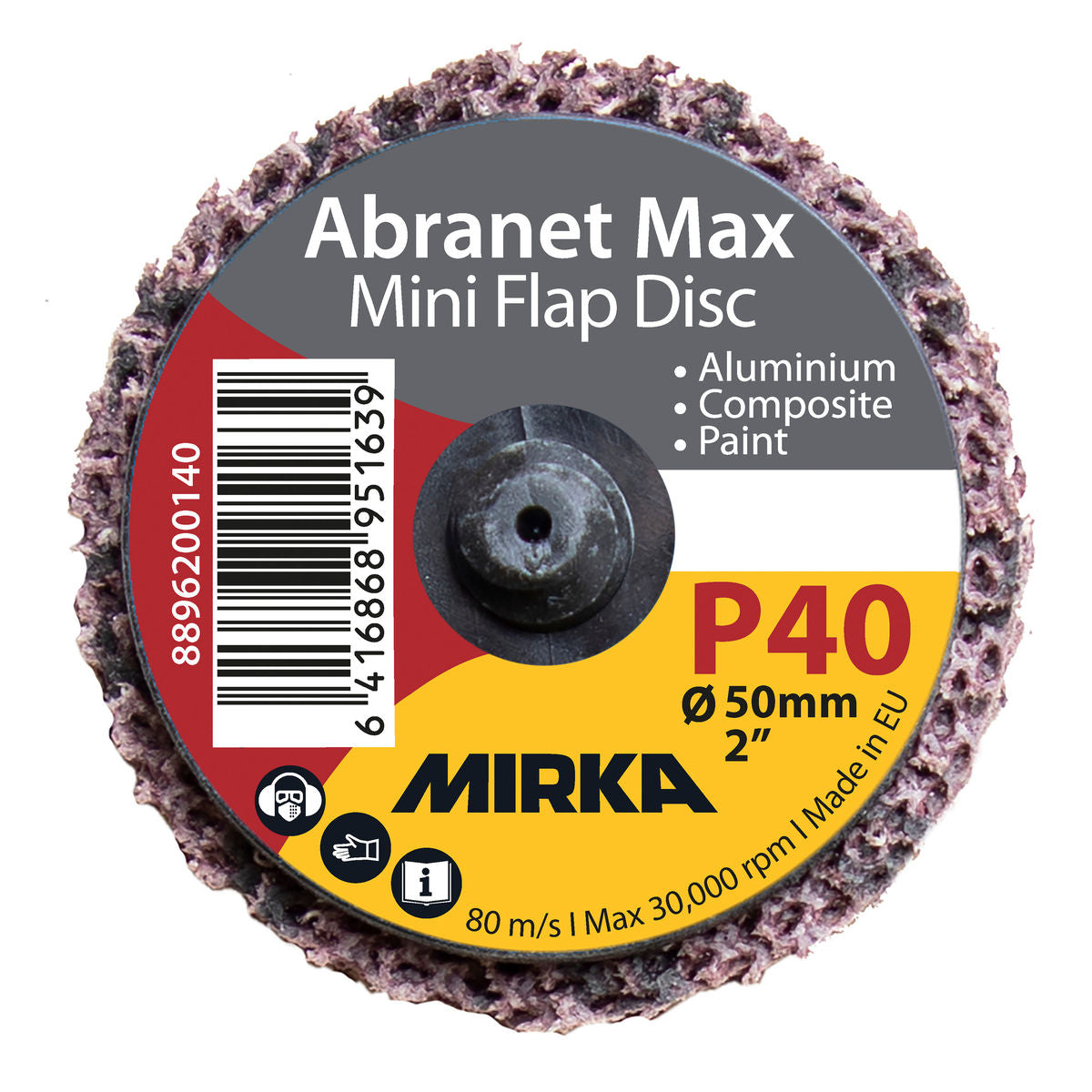 Abranet® Max Mini Flap disc 50 mm Quick Lock